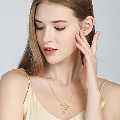 2Pcs 2 Colors Brass Micro Pave Clear Cubic Zirconia Pendants&nbsp;KK-YW0003-91