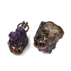 Raw Rough Natural Amethyst Pendants&nbsp;G-Z101-05R