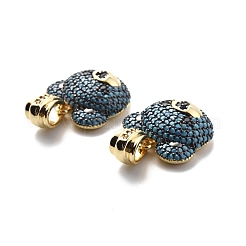 Brass Cubic Zirconia Pendants&nbsp;KK-G446-18G-03