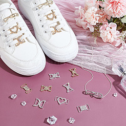 24Pcs 12 Styles Crystal Rhinestone Shoe Lace Decoration&nbsp;FIND-GA0005-07