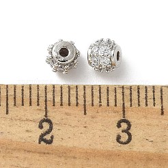 Brass Micro Pave Cubic Zirconia Beads&nbsp;KK-A236-08P-02
