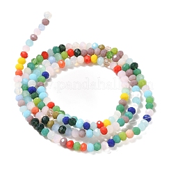 Opaque Imitation Jade Glass Beads Strands&nbsp;EGLA-P062-02B