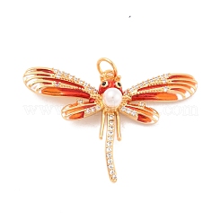 Eco-Friendly Brass Micro Pave Cubic Zirconia Pendants&nbsp;KK-K268-32G