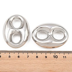 Brass Oval Links Connector Charms&nbsp;KK-H292-47P-03