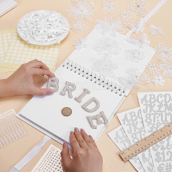 DIY Wedding Bride Paper Photo Albums Kits&nbsp;AJEW-FG0008-67