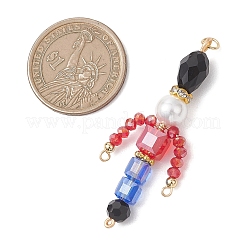 Glass & Brass & Shell Pearl Beads Big Pendants&nbsp;PALLOY-JF04807