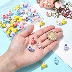 50Pcs Opaque Resin Pendants&nbsp;RESI-CJ0004-45