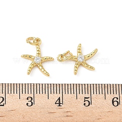 Brass Micro Pave Cubic Zirconia Pendants&nbsp;KK-L239-016G