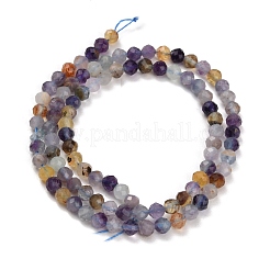 Natural Purple Fluorite Beads Strands&nbsp;GG-CBA753B-A01-4mm