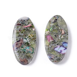 Assembled Imperial Jasper and Fluorite Pendants&nbsp;G-L501-17A
