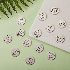 18Pcs 9 Style Stainless Steel Pendant&nbsp;STAS-SZ0002-11