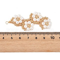 Glass Seed Beaded Big Pendants&nbsp;PALLOY-MZ01392