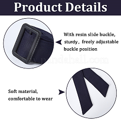 2Pcs Tie a Knot Polyester Waist Belt with Plastic Buckle&nbsp;AJEW-GF0014-53A