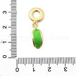Brass European Dangle Charms&nbsp;KK-F904-27G