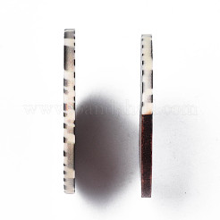 Printed Resin & Wood Pendants&nbsp;RESI-S358-61