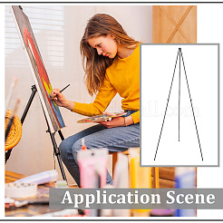 2Pcs Foldable Iron Display Easels for Photo&nbsp;ODIS-WH0030-349