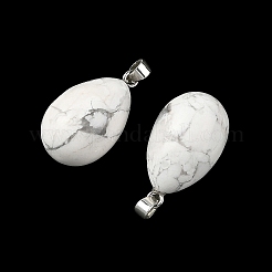 Natural Howlite Pendants&nbsp;GG-K002-08A-28