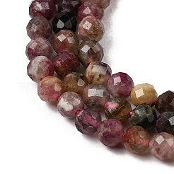 Natural Red Tourmaline Beads Strands&nbsp;G-A318-A01-4mm-02