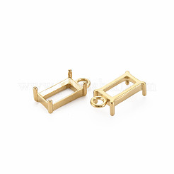 Ion Plating(IP) 304 Stainless Steel Pendant Rhinestone Settings&nbsp;STAS-N097-142LG