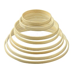 8Pcs 8 Styles Bamboo Embroidery Hoop&nbsp;FIND-CJ0001-97