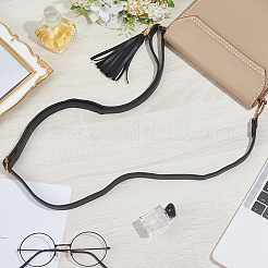 1Pc Black PU Imitation Leather Adjustable Bag Straps&nbsp;PURS-CL0001-53