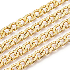 Aluminium Textured Cuban Link Chains&nbsp;CHA-T001-41G