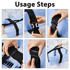 Nylon Luggage Straps&nbsp;FIND-WH0367-233A
