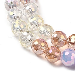 Electroplate Glass Beads Strands&nbsp;EGLA-D300-06-8mm-07
