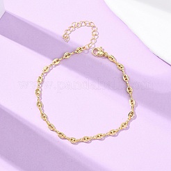 Brass Link Chain Bracelets for Women&nbsp;BJEW-C140-23G