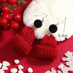 Cotton Hat Dangle Earrings&nbsp;ZG3392-1