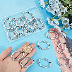20Pcs Alloy Spring Gate Rings&nbsp;PALLOY-SC0010-53A-P