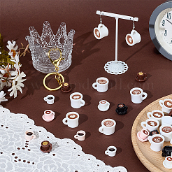55Pcs 11 Styles Resin Coffee Miniature Ornaments&nbsp;DOLL-AR0001-01