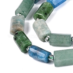 Natural Ruby in Zoisite & Flower Amazonite & Green Aventurine & Apatite Beads Strands&nbsp;G-Q614-01A-03