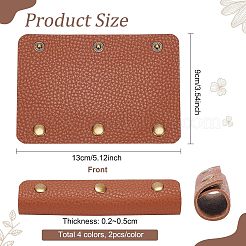 8Pcs 4 Colors PU Leather Luggage Handle Wrap Covers&nbsp;DIY-OC0009-61