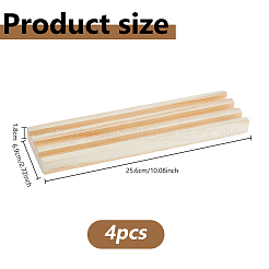 Pine Wood Domino Slotted Display Stands&nbsp;ODIS-WH0038-299-01