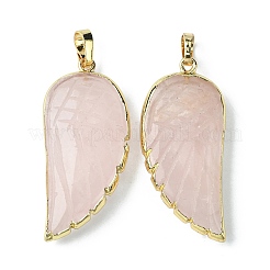Natural Rose Quartz Pendants&nbsp;G-O204-03D