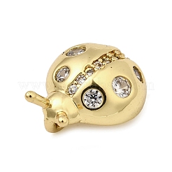 Brass Micro Pave Cubic Zirconia Pendants&nbsp;KK-I360-076G