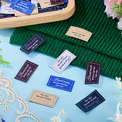 150Pcs 5 Colors Woven Sewing Clothing Labels&nbsp;AJEW-TA0003-37