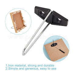 10 Sets Iron & Plastic Photo Frame Bracket&nbsp;ODIS-GO0001-04A