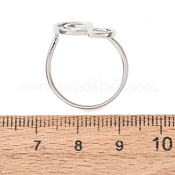 Brass Finger Rings for Women&nbsp;KK-CBA3D94-02P