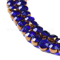 Electroplate Glass Beads Strands&nbsp;EGLA-Q128-02A-FP01