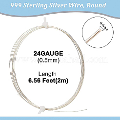 1Pc 999 Fine Silver Wire&nbsp;STER-BC0001-66A