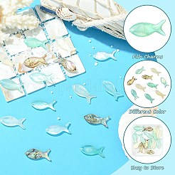 16Pcs 4 Colors Natural Shell Pendants&nbsp;SHEL-CJ0001-40