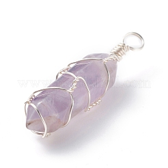 3Pcs Natural Amethyst&nbsp;PALLOY-JF01208