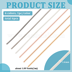 6M 6 Colors Carbon Steel Wire Grimp Wire&nbsp;TWIR-BC0001-50