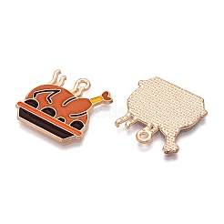 Thanksgiving Day Theme Alloy Enamel Pendants&nbsp;X1-ENAM-T020-35F