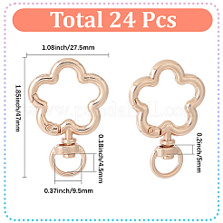 24Pcs Alloy Swivel Clasps&nbsp;FIND-SC0017-49A