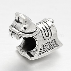 Tibetan Style Alloy Large Hole European Beads&nbsp;MPDL-M048-02