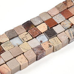 Natural Aqua Terra Jasper Beads Strands&nbsp;G-T140-43A