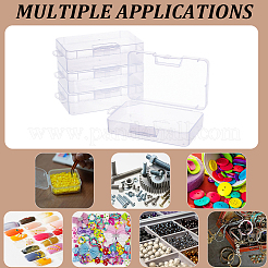 4Pcs Rectangle Plastic Bead Storage Containers&nbsp;CON-CN0001-44